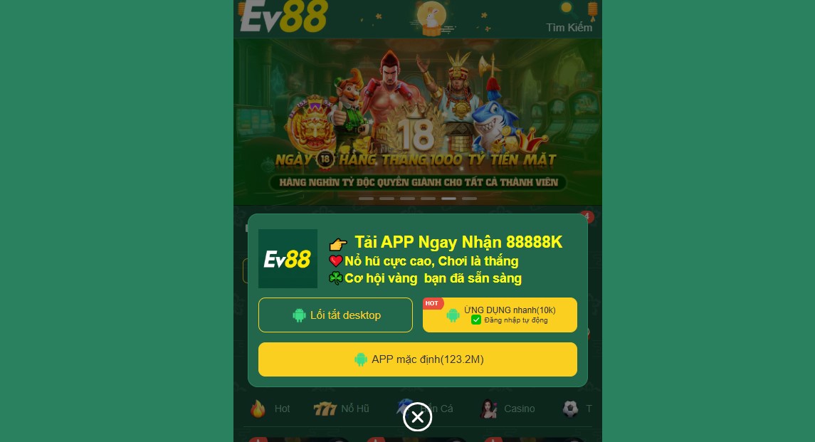 EV88 29 Link tải app EV88 được cập nhật liên tục