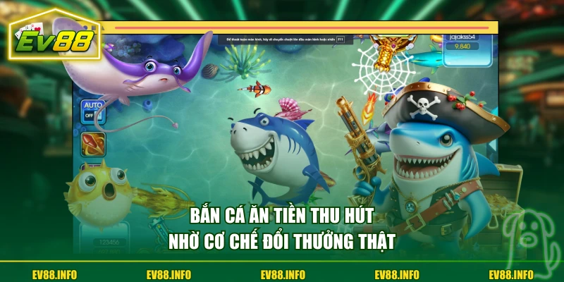Top 4 Game Bắn Cá Ăn Tiền Đổi Thưởng Nhanh, An Toàn Cao 1 Bắn cá ăn tiền thu hút nhờ cơ chế đổi thưởng thật